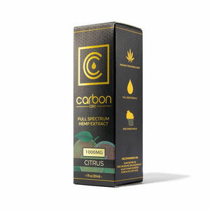 carbon full spectrum hemp extract box
