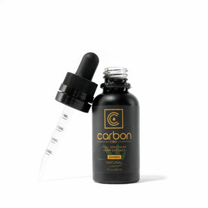 Carbon cannabis tincture bottle
