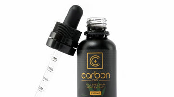 Carbon cannabis tincture bottle