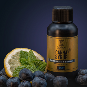 Blueberry Lemon Canna Syrup with Ingredients