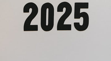 Bold 2025 on plain background