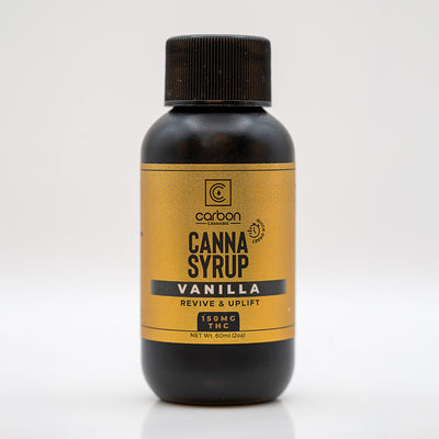 Carbon Cannabis THC CannaSyrup 150mg Delta 9 THC syrup bottle